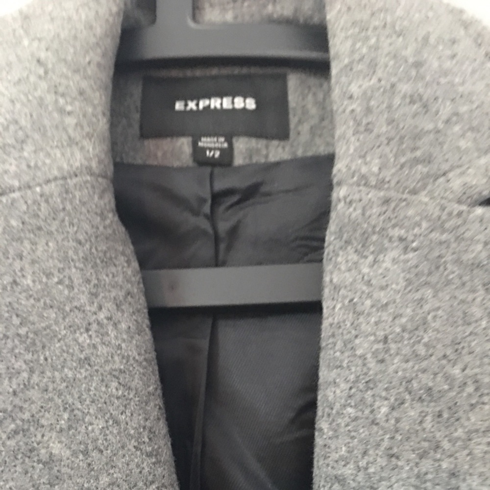 Express Grey pea coat